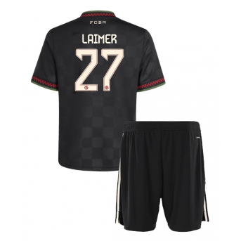 Billige Fotballdrakt Bayern Munich Konrad Laimer #27 Replika Tredjedraktsett Barn 2025-26 Kortermet (med bukser)
